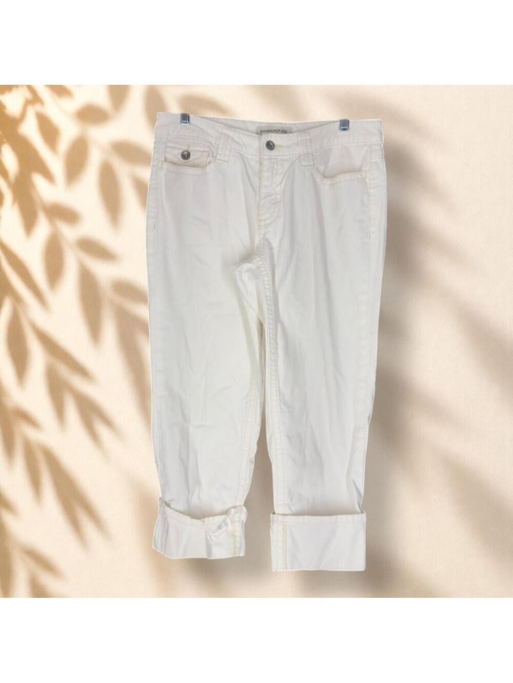 Banana Republic Jeans Women 6 Beige Denim Light Wash Mid Rise Straight Leg